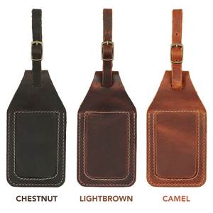 Étiquettes à Bagages en Cuir Personnalisées Valise à Bagages de Voyage en Gros avec Logo Personnalisé pour Promotions LLT-0012B - Product Image 4