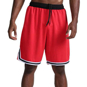 Short de basket-ball noir personnalisé de haute qualité séchage rapide et respirant taille XL Logo de l'équipe impression de nom tricoté tissage Service OEM - Product Image 1