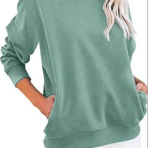 Vente en gros en usine de sweat à capuche vierge de couleur unie d'automne à manches longues sweat à capuche pour hommes et femmes - Product Image 1