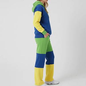 Conjunto de Sudadera con Capucha y Pantalones de Terciopelo para Invierno, Personalizado, con Bordado Desgastado, Apliques, Lavado Ácido, para Hombre y Mujer - Product Image 5