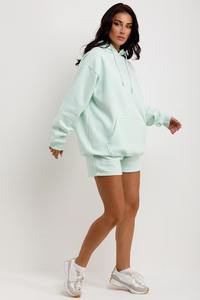 Service OEM ODM Sweatshirts à capuche tendance légers et surdimensionnés pour femmes Sweat à capuche vert fluo personnalisé - Product Image 5