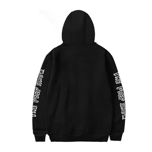 Sweat à capuche avec logo et impression personnalisés OEM Style Streetwear décontracté Mélange de coton disponible en commandes en gros pour les acheteurs en gros 2025 - Product Image 2