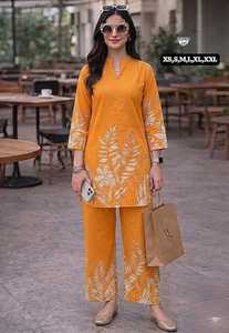 Designer Beautiful Classy Look Printed Rayon Top Paired With Pant Co-Ord Set - Product Image 2