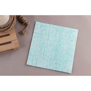 Serviettes en papier imprimées Strauss turquoise 40x40cm, ultra douces, 600 pièces, B2B - Product Image 2