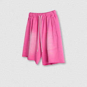 Pantalon personnalisé en coton épais Streetwear en polaire uni Shorts de jogging pour hommes Sportswear Drawstring Cargo Joggers Shorts pour hommes - Product Image 3