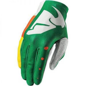 Gants de moto THOR S7 VOID Cross Enduro - Équipement de protection en cuir mi-doigts coupe-vent pour la conduite estivale et hivernale - Product Image 1