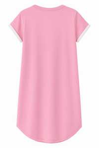 Ladies 100% Cotton Terry Fabric Long T-Shirt with Butterfly Print Knitted Tops for All Seasons-FOB Wholesale From Bangladesh - Product Image 2