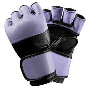 Nouveauté 2026 Vente directe d'usine Gants de MMA Demi-doigts en cuir pour l'extérieur Bracelet de poignet réglable Unisexe Gants d'entraînement de sécurité - Product Image 1