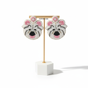 Pendientes de Cuentas Navideños 2025, Joyería de Cuentas, Pendientes Largos Hechos a Mano con Diseño de Estrella y Árbol de Navidad para Mujer - Product Image 4