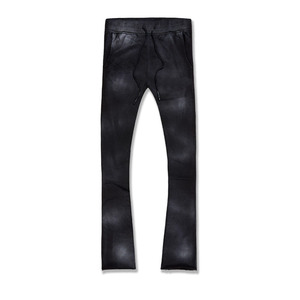 Custom Men's Heavyweight Cotton Sweatpants High Quality Flare Track Pants with Mid-Waist Flat Front Style for <b>Jogging</b> - Product Image 4