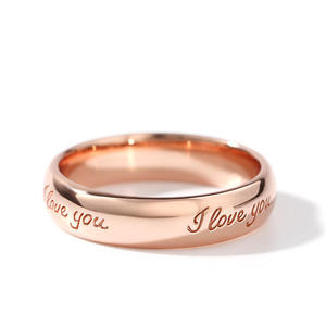 Jeulia I Love You Bague de mariage pour homme en alliage plaqué or 18 carats - Product Image 1