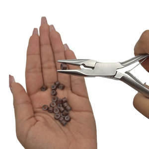 Alicates para extensiones de cabello de alta calidad con aguja Alicates para extensiones de cabello profesionales al por mayor con logotipo privado - Product Image 3