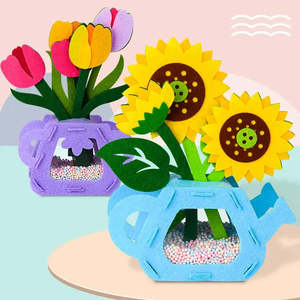 Construction <b>Game</b> Pot Flowers Model Building Tool Kits - Product Image 2