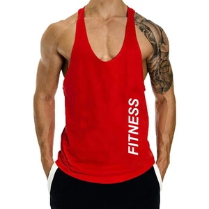 Camiseta sin mangas negra para hombre, cuello redondo, tejido de punto, color sólido, estampado deportivo, transpirable, estilo deportivo - Product Image 1