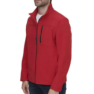 Veste softshell imperméable pour homme, nouveau style, prix abordable, veste softshell pour la conduite, veste noire à col montant - Product Image 3