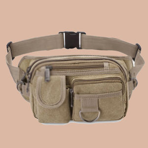 Riñonera deportiva de los años 80, riñonera de lona impermeable de gran capacidad, logotipo personalizado para correr, gimnasio, deportes al aire libre, moda al por mayor - Product Image 6