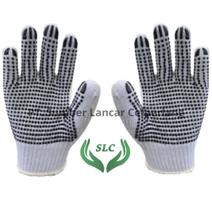 ถุงมือป้องกันการลื่นทำจากผ้าฝ้ายโพลีปลายเปิดลดแรงกระแทกป้องกันไฟฟ้าสถิตย์คุณภาพดีที่สุดทำจากอินโดนีเซีย - Product Image 3