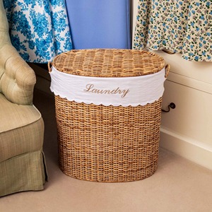 Panier à linge ovale en rotin, panier de rangement fait main, vente en gros, écologique, fabriqué au Vietnam - Product Image 6