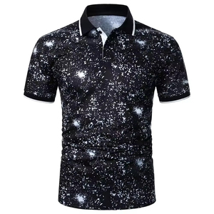 Chemise pour homme personnalisée avec logo brodé, respirante, 100% coton biologique, jersey, tissu doux, vêtements décontractés d'été, motif imprimé - Product Image 1