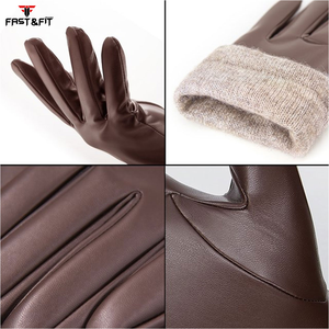 Gants en cuir PU personnalisés de haute qualité Gants d'hiver à écran tactile d'extérieur pour le ski Pêche Utilisation quotidienne du Pakistan - Product Image 6