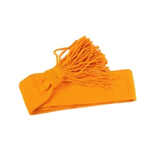 High Quality Custom Satin Waist Sashes <b>Red</b> <b>Ribbon</b> Printed Plain Band for Weddings Ceremonial Duties-Disposable Chair Decorations - Product Image 1