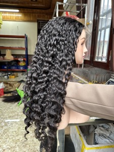 Perruques de cheveux humains vietnamiens bruts vagues perruques lisses cheveux humains avant de lacet perruques de cheveux bruts vagues profondes suisse Hd dentelle - Product Image 4