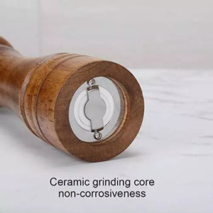 Pot à épices Outils à épices pour herbes Dernière salière et poivrière en bois Fabriqué avec des pattes Salière et poivrière pour fournitures de cuisine - Product Image 5