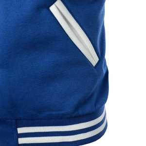 OEM Custom Comfortable Letterman Button Pocket <b>Varsity</b> <b>Jacket</b> Solid Color CollegeBaseballjacket for men DDP Shipping - Product Image 5