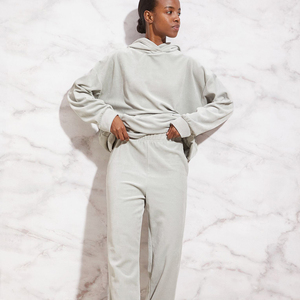 กางเกงผู้หญิงทรงตรงผ้ายืดแบบไม่สม่ำเสมอกางเกงลำลองทรงตรงกางเกงผู้หญิงไซส์ใหญ่พิเศษ - Product Image 1