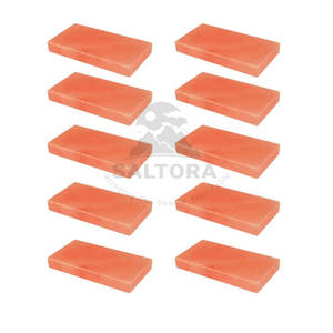 Carreaux de sel 1x4x8 pouces fabriqués à la main pour griller la cuisine et la décoration Utilisez 100% carreaux de sel naturels 1x4x8 pouces - Product Image 1