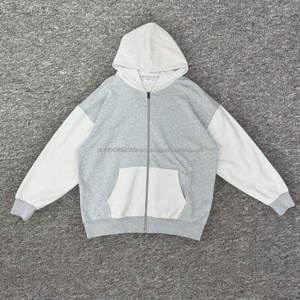 เสื้อฮู้ด400gsm ซิปบล็อกสีขนาดใหญ่ปรับแต่งได้ปรับแต่งได้เสื้อฮู้ดแบบมีซิป - Product Image 1