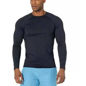 Ropa deportiva de compresión para gimnasio en blanco, camisetas para hombre, ropa activa para gimnasio, camisetas atléticas de ajuste Regular, entrenamiento Rash Guard - Product Image 1