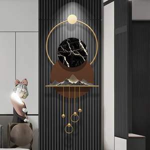 Décoration murale en métal de luxe, nouveau design montagne, vente chaude, décoration intérieure pour chambre à coucher, salon, hôtel, bureau, facile à accrocher pour un anniversaire - Product Image 1