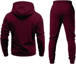 Ensemble de survêtement à capuche en deux pièces pour femmes, taille plus, vêtements de sport d'hiver, sweat-shirt respirant avec pantalon de survêtement imprimé, unisexe - Product Image 5