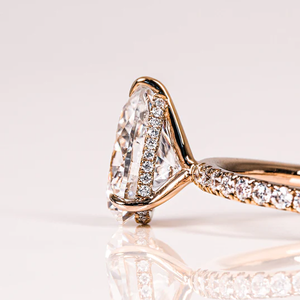 Anillo de boda de solitario de diamante cultivado en laboratorio de corte de pera de 1,5 quilates, oro blanco clásico de 14 quilates, regalo de compromiso certificado IGI para fiestas - Product Image 6