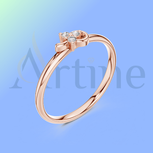 18K Handmade <b>Adjustable</b> <b>Ring</b> for Girls Fashion Style - Product Image 1