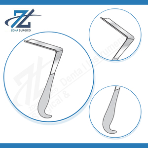 Lame de rétracteur Doyen de haute qualité, manuelle, 95 mm x 27 mm, en acier inoxydable chirurgical, certifiée CE, fabricant d'instruments au Pakistan - Product Image 4