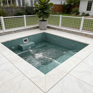 Piscinas de Fibra de Vidrio Personalizables Directas de Fábrica con Luces LED y Chorros de Agua, Ideales para Uso Residencial y en Resorts - Product Image 3