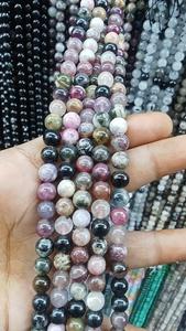 Wholesale Premium Multicolor Tourmaline Faceted Bracelet Super Quality Polished Natural <b>Crystal</b> Semi-Precious Stone Crafts - Product Image 4
