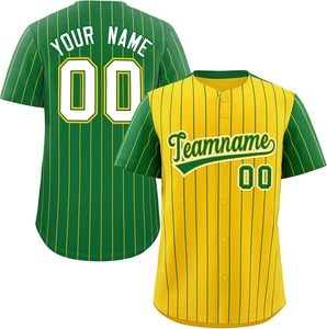 Jersey de béisbol bordado, aparejos de sarga abotonada, uniforme de softball, camisa de equipo personalizada, malla transpirable, ajuste que absorbe la humedad - Product Image 5