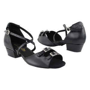 Modello molto Fine 1625FT scarpe Salsa latino da ballo da sala scarpe con fodera in pelle scamosciata e soletta in gomma per la danza latina - Product Image 1