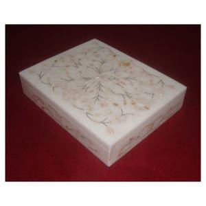 Cajas con Incrustaciones de Mármol de Nuevo Diseño con Acabado Fino y Superficie Sólida para Decoración del Hogar y Regalos Empresariales - Product Image 1