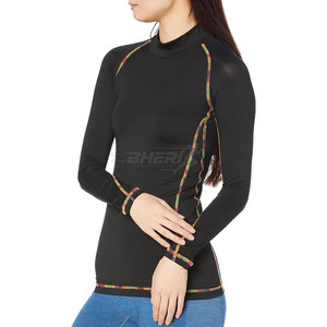 2025 último estilo camisas de compresión para mujer servicio OEM ligero camisas de compresión de Fitness para mujer - Product Image 3