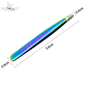 INNOVAMED-Pinzas de acero inoxidable para depilación de cejas, herramientas de belleza para maquillaje facial - Product Image 4