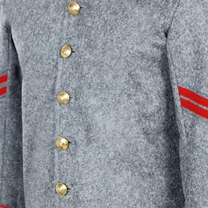 Chaquetas de lana de reenactores de uniformes de soldados de la Federación de la Guerra Civil de Virginia, reproducción de chaquetas de lona - Product Image 3