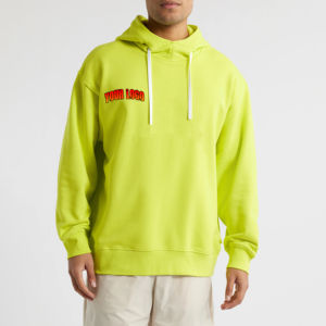 OEM/ODM Sweats à capuche de base surdimensionnés avec logo personnalisé de haute qualité 100% coton Epaule tombante streetwear Sweat à capuche pour hommes à vendre - Product Image 4