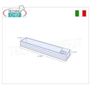 Vitrina Refrigerada Eléctrica de Sobremesa en ABS 2080x410 mm - Product Image 3