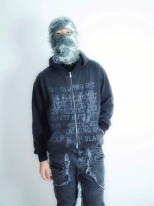 Oem Wholesalers Custom New Zipper Hoodie Men's High Quality Boxy Blank Double Zip Hoodie - Product Image 6