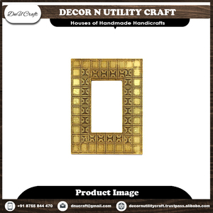 Ornate Metal Rectangular <b>Photo</b> <b>Frame</b> With Embossing Printing Wall <b>Mounted</b> Vertical Design - Product Image 4