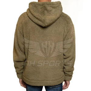 Good Fabric New Arrival Customized <b>Sherpa</b> Fluffy <b>Fleece</b> Hoodie Sweatshirts Heavyweight Thick Fur Pullover Hoodies for <b>Men's</b> - Product Image 4